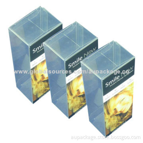 Plastic Gift Boxes with SGS and FSC Marks, Comes in Hot Designs
